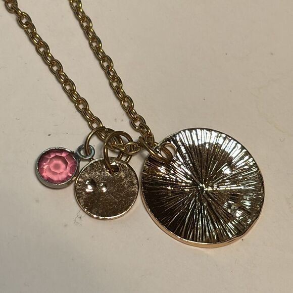 Gold Tone “my story isn’t over yet” suicide awareness chain dangle necklace - Picture 4 of 5